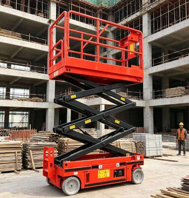 12 m Altura de trabalho 320 kg Plataforma de elevação de tesoura elétrica hidráulica para indústria