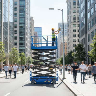 Hidráulico Scissor a plataforma de trabalho aéreo móvel do elevador 6m 8m 10m 450kg