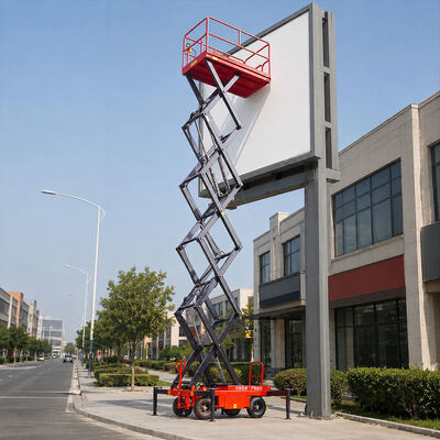 O móbil pequeno elétrico da plataforma de trabalho aéreo 10m 500kg Scissor o elevador