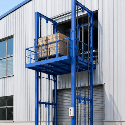 Elevador hidráulico de carga para casa, montado na parede, para produtos industriais