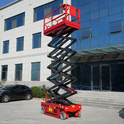 Elevador de tesoura móvel autodirigido de 6 m a 16 m Plataforma de trabalho 450 kg Capacidade