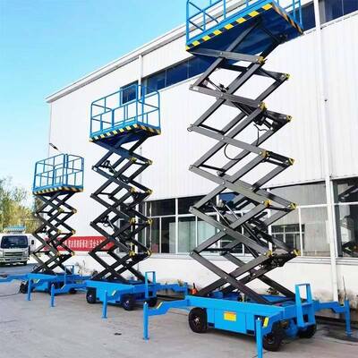 Tabelas de elevação de tesoura elétrica móvel de 10 m 500 kg Plataforma de elevação de tesoura hidráulica