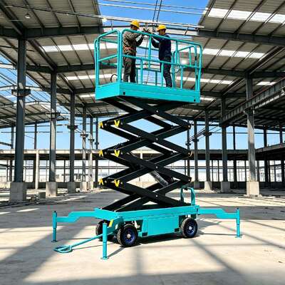 Plataforma móvel de elevação de tesoura elétrica 4m - 10m Altura 500kg Elevador de homem