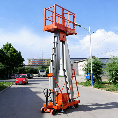 Plataforma Elevatória Dupla Mastro 250kg Capacidade de Carga 10m de Altura